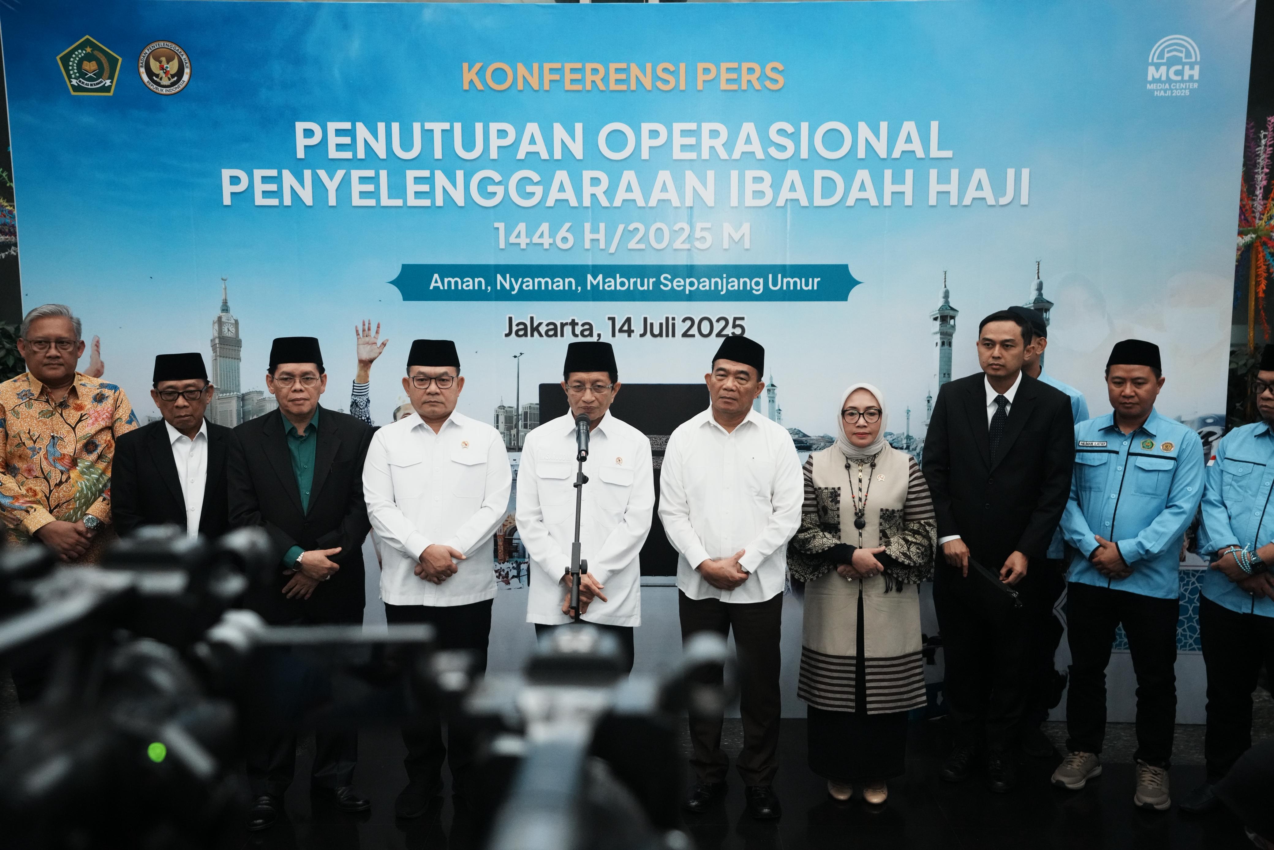 Tutup Sukses Operasional Haji 2025, Menag Jelaskan Formula 5BPH