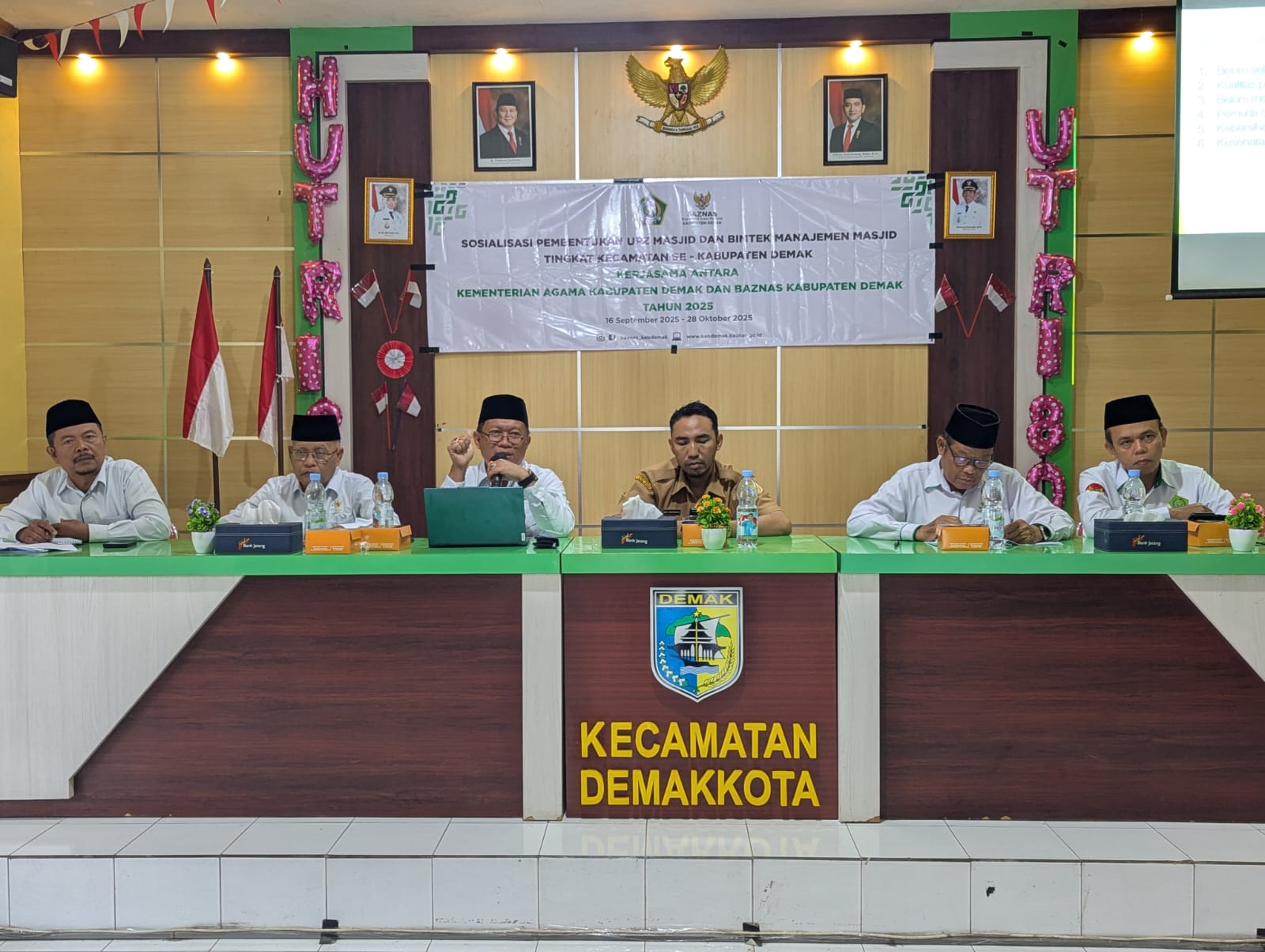 Optimalisasi Peran Masjid, Kemenag Bersama Baznas Demak Berikan Sosialisasi dan Bimtek Manajemen Masjid