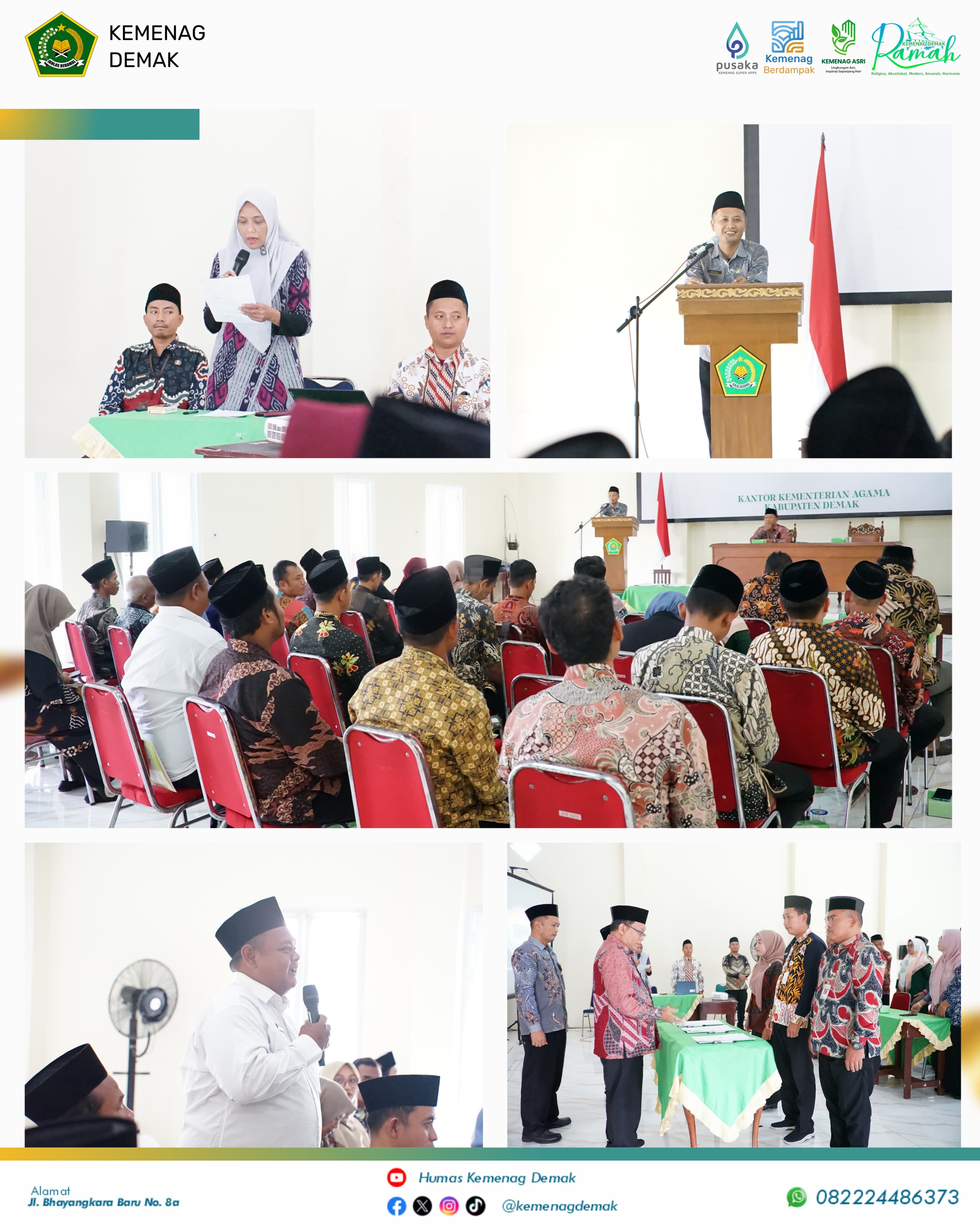 Kemenag Demak Teguhkan Komitmen Profesionalitas melalui Penandatanganan Kontrak PPPK Tahap II dan PPPK Optimalisasi